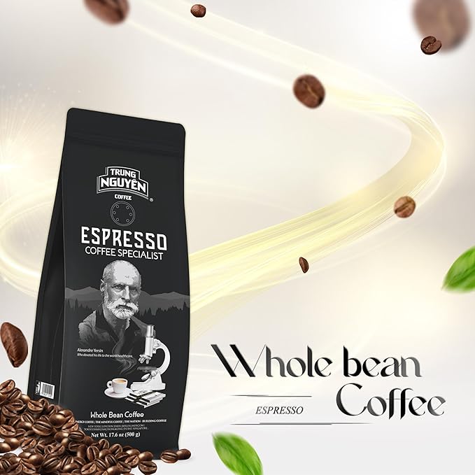 TRUNG NGUYEN LEGEND Espresso Specialist Arabica Coffee Bean - Bag 17.6 Oz/500gr Light Roast Whole Beans Full Coffee Beans Smooth and Balanced Taste