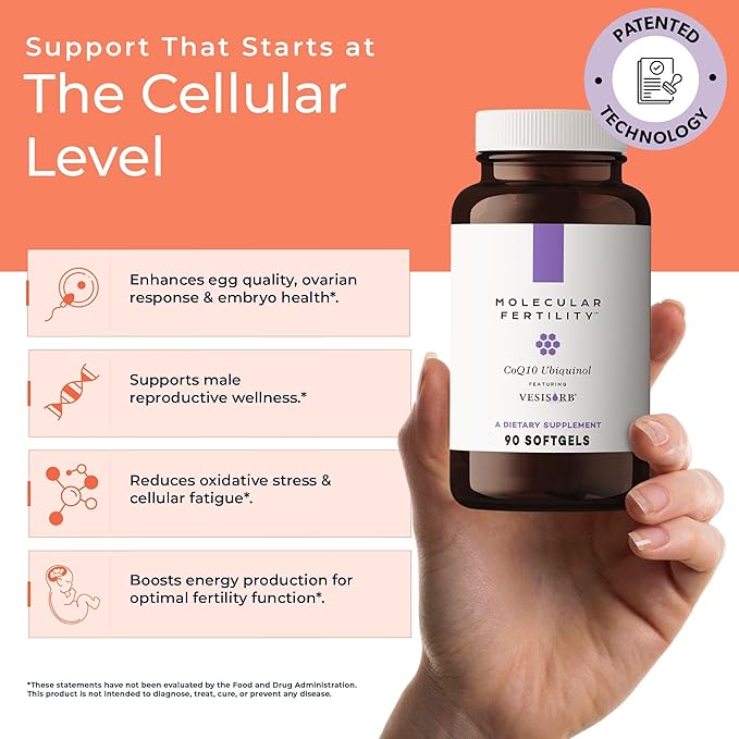CoQ10 Ubiquinol with VESIsorb - Coenzyme Q10 Kaneka QH Ubiquinol Form 100mg Supplement for Women &amp Men - High Absorption Reproductive Wellness &amp Fertility Support - 90 Softgels