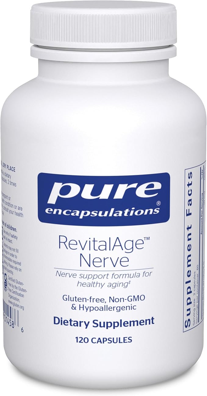 Pure Encapsulations Revita-Age Nerve | Hypoallergenic Supplement for Enhanced Cardiovascular Metabolic and Neurocognitive Support | 120 Capsules