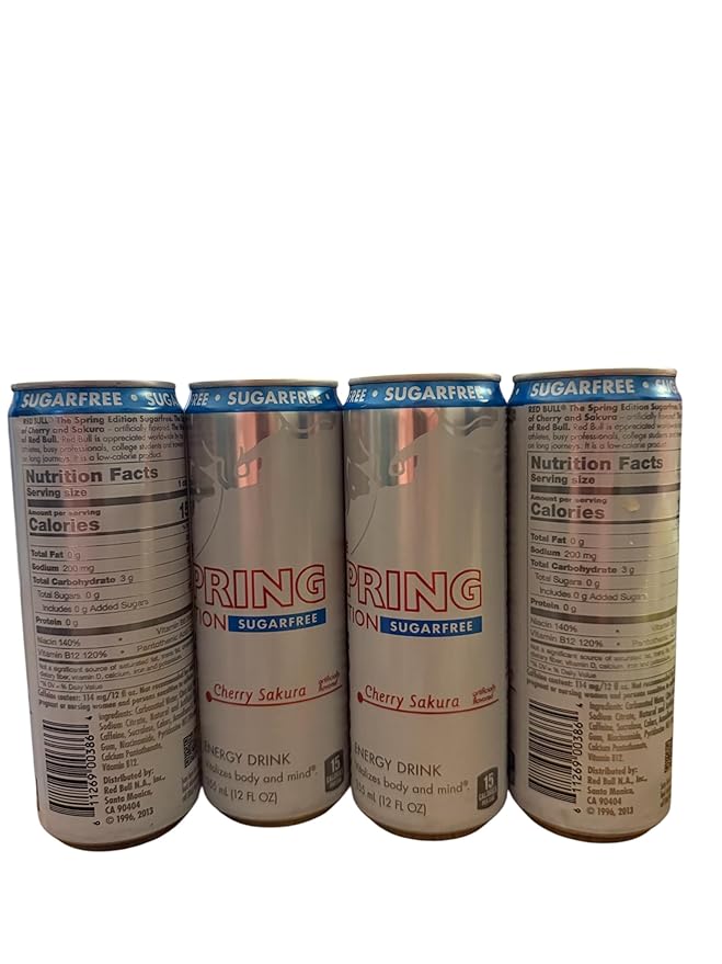 Spring edition Cherry Sakura sugar free energy drink