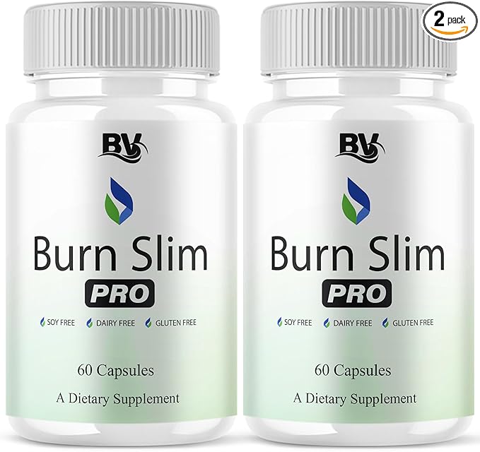 BLUE VIBE Burn Slim Pro Capsules BurnSlim Advanced Maximum Strength Overall Health &amp Wellness Support Supplement Burn Slim Premium All Natural Daily Health Support Formula (2 Pack - 120 Capsules