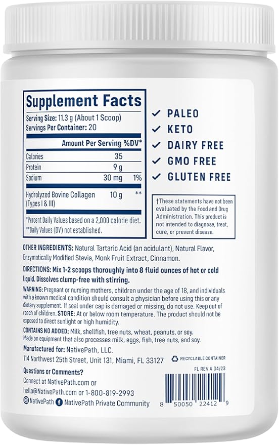 NativePath Peach and Wild Berry Collagen Peptides Bundle
