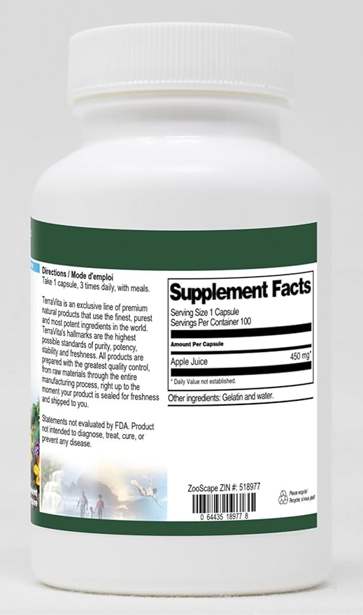 Apple Juice - 450 mg (100 Capsules ZIN: 518977) - 3 Pack