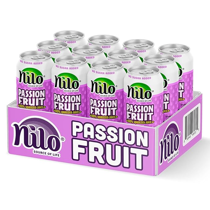 NILO Passion Fruit Juice | 100% Squeezed Maracuya Passion Fruit | NO Sugar added | NOT From Concentrate | 10.8 oz (Pack of 12)