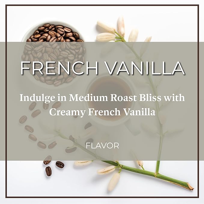 San Diego Coffee French Vanilla Medium Roast Ground Coffee 16-Ounce Bag Café molido tostado