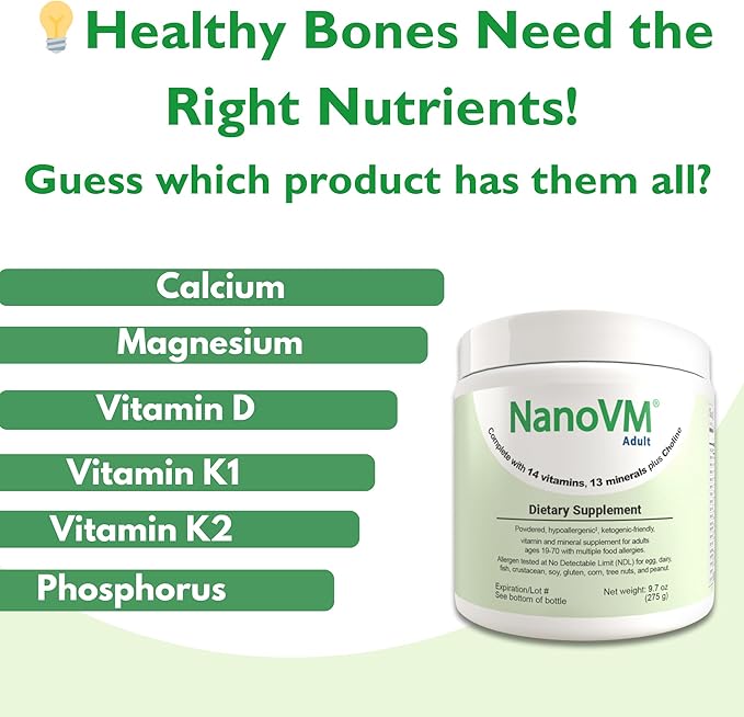 Adult Allergen-Free Vitamin Supplements Women and Mens Multivitamins with 13 Vitamins &amp 13 Minerals Unflavored Multivitamin Powder Low-Carb Adult Multivitamins 275g - Solace Nutrition