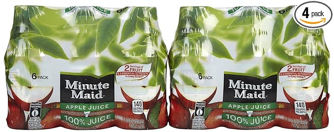Minute Maid Juices To Go 100% Juice Apple 10 Oz - 4 Pack