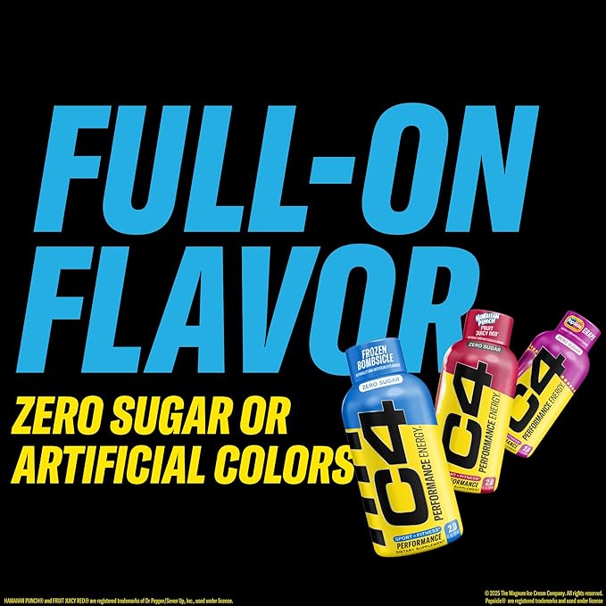 C4 Performance Energy Shot 2oz 12pk - Grape Popsicle