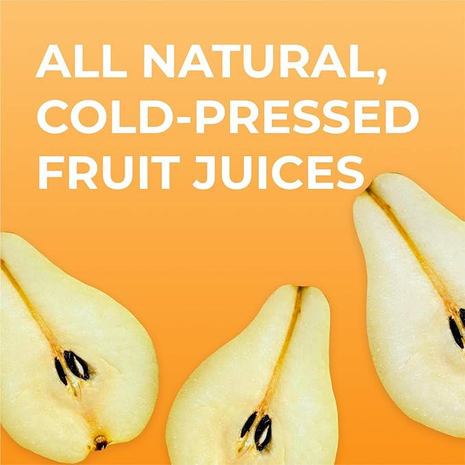 IOS Love Organic Juice - USDA Organic Certified - Cold Pressed No Added Sugar No Water No Artificial Colors No Preservatives No Flavors Added No Gluten - 33.8 Fl Oz (Pear Pack of 2)