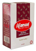 (Turkish Coffee Medium Without Cardamom 7.05 oz / 200 gm) AlAmeed Al Ameed Turkish Roast Ground Beans Rich Tasty Cup Cafe Caffee Cofee Egyptian Egypt Arab Arabic Arabian Maker Taste