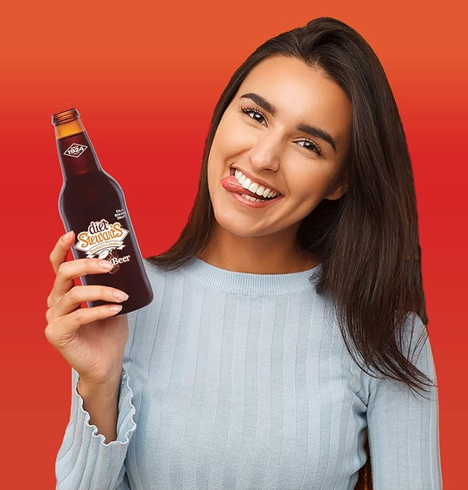 Diet Stewart's Root Beer 12 fl oz (24 Glass Bottles)