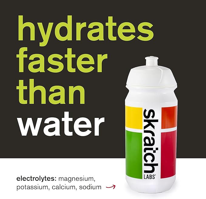 Skratch Labs Hydration Sports Drink Mix with Caffeine – Real‑Fruit Electrolyte Powder for Fast Hydration &amp Energy | Raspberry Limeade | 20 Servings | Vegan Non‑GMO Clean Ingredients