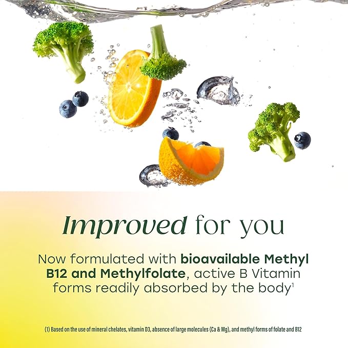 MegaFood Multivitamin for Women 40+ One Daily Womens Multivitamin - with Methylated B12 Methyl Folate Vitamin D3 C &amp Zinc - Energy Metabolism Immune Support &amp Bone Health Vegetarian 90 T
