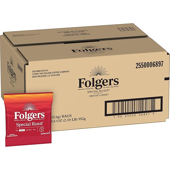 Folgers Special Roast Medium Roast Ground Coffee 0.8 Ounce (Pack of 42)