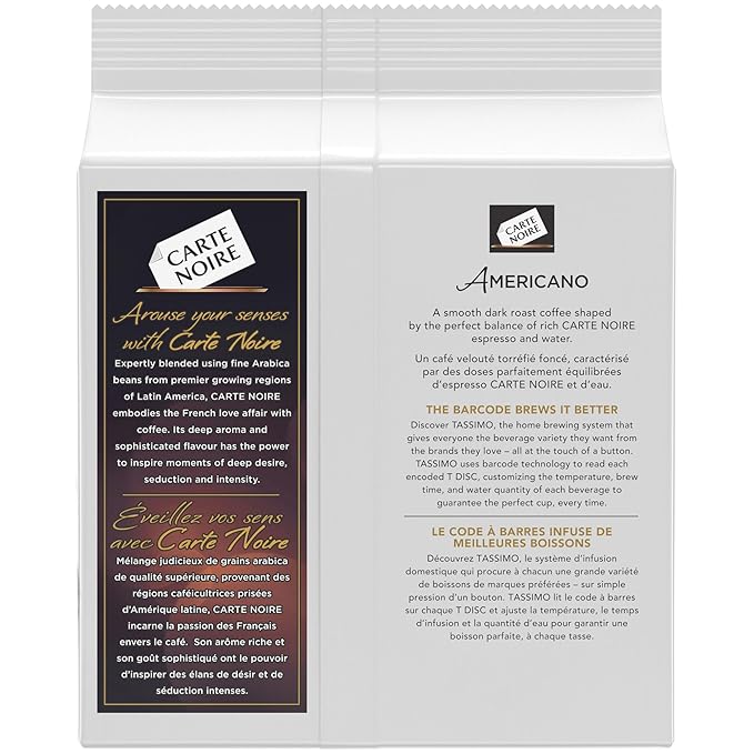 Tassimo Carte Noire Americano Coffee Single Serve T-Discs 14 T-Discs 114G