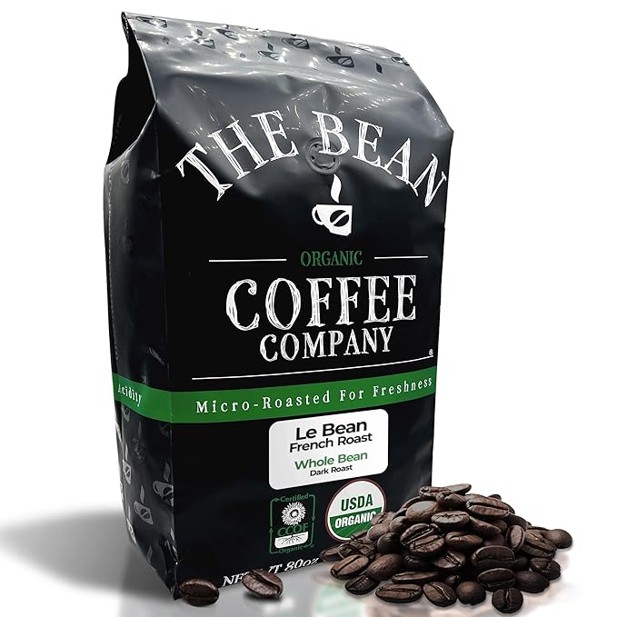 Le Bean Dark French Roast Whole Bean Coffee 5-Pound Bag