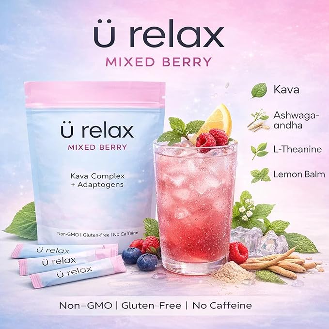 Relax Calming Drink – Natural Calm Powder Drink | Mixed Berry Flavors 15 Packets