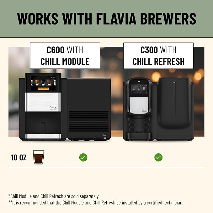 Flavia Lavazza Cold Brew Coffee Freshpacks works only with Flavia Brewers (Case of 80)