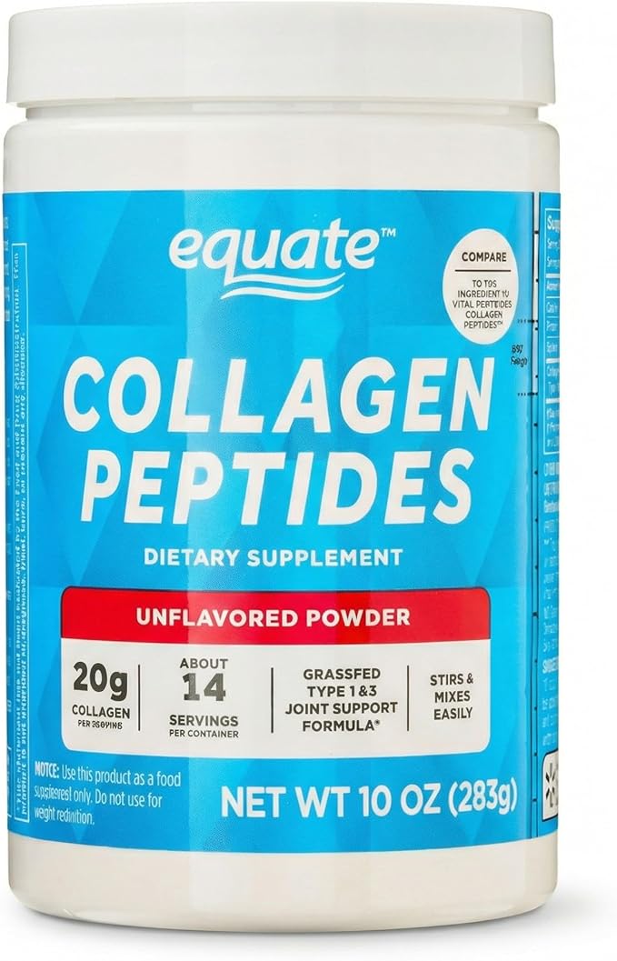 Grass Fed Collagen Peptides 10oz (283g) Collagen Powder Hydrolyzed Bovine Collagen Unflavored Collagen Supplements Type 1 &amp 3 Collagen Protein Powder.