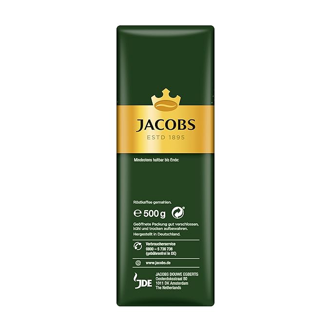 Jacob's Kronung Ground German Coffee 17.6 oz 12 count