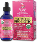 USDA Organic Liquid Probiotic for Women | PH Balance UT &amp Feminine Health | Digestive Support Immune &amp Gut Health | 15 Clinically Studied Strains | 98% Absorption | Vegan Non-GMO | 40 Serv