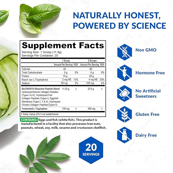 BioTrust Ageless Multi Collagen Peptides Powder – 5 Types (I II III V X) – Unflavored Collagen Powder for Women &amp Men – Hydrolyzed Protein – Grass Fed Beef Fish Chicken Eggshell Membrane 2