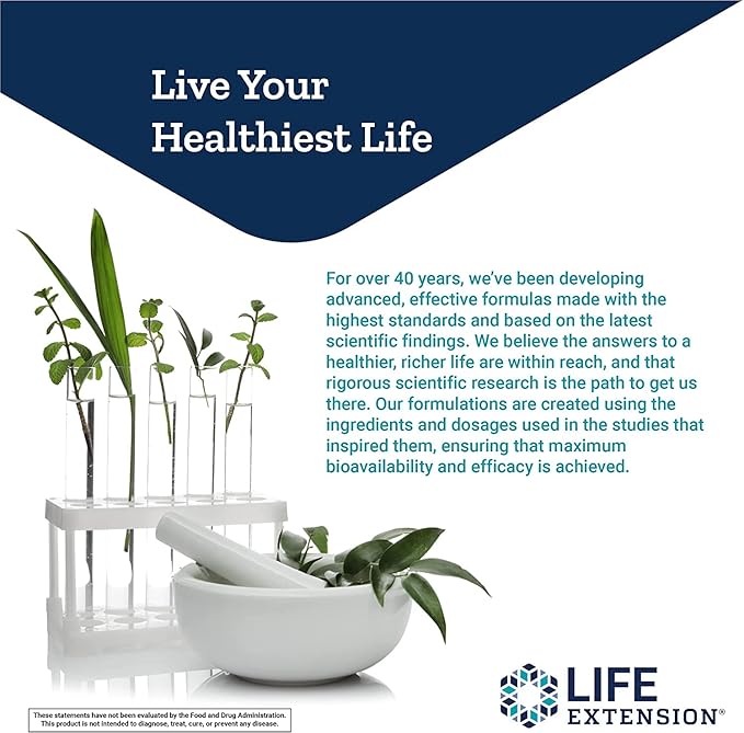 Life Extension L-Theanine 60 Vegetarian Capsules (Pack of 2) - Amino Acid Derived from Tea - Gluten-Free Non-GMO