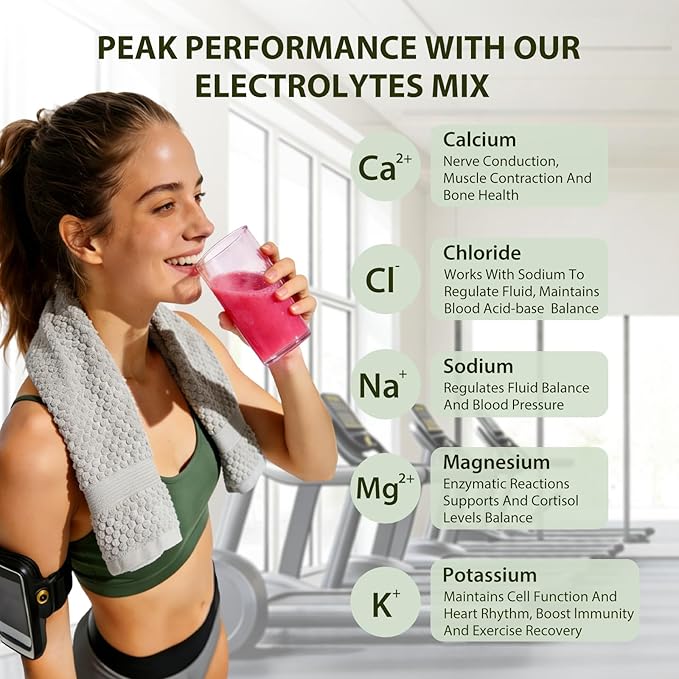 Strawberry Limeade Electrolytes Powder Packets Instantly Hydration Drink Mix Just Whole Food Ingredients Energy Boost Exercise Recovery Liquid &amp Daily I V Minerals Support 30 PCS No Sugar Add