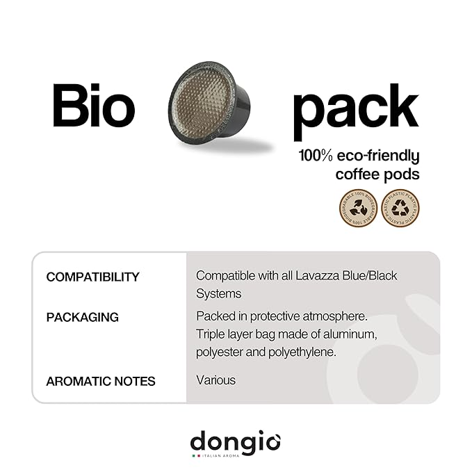 Dongiò Caffè - Capsule compatibili con Lavazza Blue 40 (80 Count Dark Roast Variety Pack)