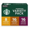 Starbucks K-Cup Coffee Pods Starbucks Blonde Medium and Dark Roast Hot or Iced Coffee Variety Pack 40 Keurig Pods