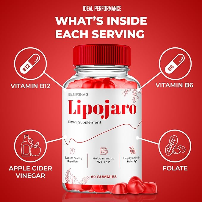 LipoJaro Keto ACV Gummies LipoJaro ACV Supplement Gummies - Maximum Strength LipoJaroKeto+ ACV Gummys All Natural Support Formula Keto+ACV Advanced Formula Lipo Jaro Reviews (2 Pack)