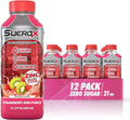 SueroX Zero Sugar Electrolyte Drink for Hydration and Recovery Unique Blend of Electrolytes &amp 8 Ions Zero Calorie Sports Drink 21.3 Fl Oz Strawberry-Kiwi Punch 12 Count