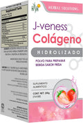 J-Veness Collagen Powder (Strawberry) (Colageno polvo sabor Fresa)