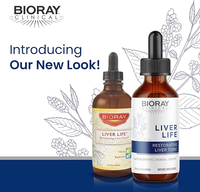 BIORAY Clinical Liver Life - 4 fl oz - Strengthens Liver Structure &amp Function - Non-GMO Vegetarian Gluten Free