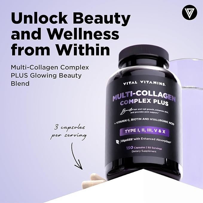 Vital Vitamins Multi Collagen Complex Plus + Women's Multivitamin Complex