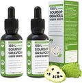Soursop Bitters Liquid100% Pure Organic Soursop Graviola Liquid Drops with Vitamin C | Immune Boost &amp Relax Liver and Sleep Sugar Vegan Non-GMO Natural Flavor 2 Fl Oz 60 ml