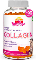Collagen Gummies- Natural Marine Collagen for Women and Men- Collagen Supplements for Skin Hair Nails- Hydrolyzed Type 2 &amp 1 3- Replace Pills and Powders - No Gelatin Kosher Halal- 100 Ct.
