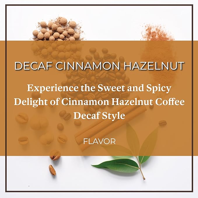 San Diego Coffee DECAF Cinnamon Hazelnut Medium Roast Whole Bean Coffee 16-Ounce Bags (Pack of 2) Café en grano tostado descafeinado