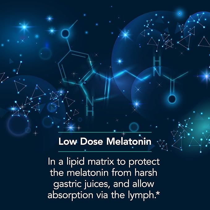 Allergy Research Group NutriCology Slow Motion Melatonin - Delivers 1.2 mg Low-Dose Melatonin - Supports Healthy Sleep Patterns &amp Optimized Absorption - 60 Servings - 60 Tablets
