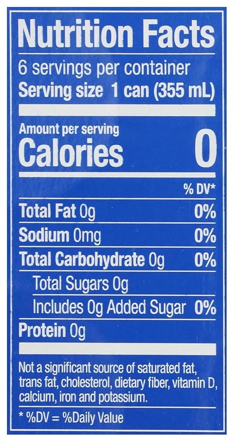 Generic Z e v i a Zero Calorie Soda cola 12 Ounce Cans (Pack of 6)