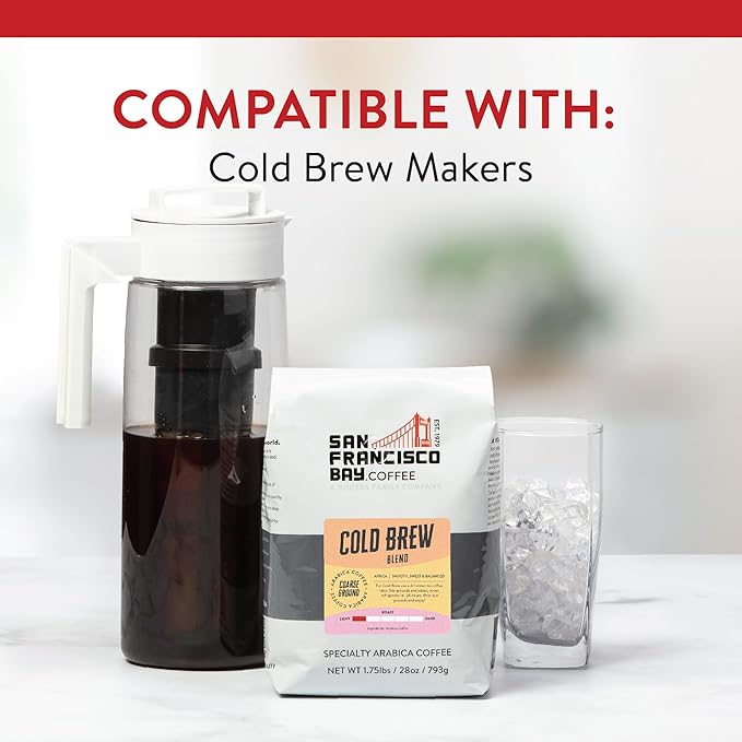San Francisco Bay Ground Coffee - Cold Brew (28oz Bag) Light Roast