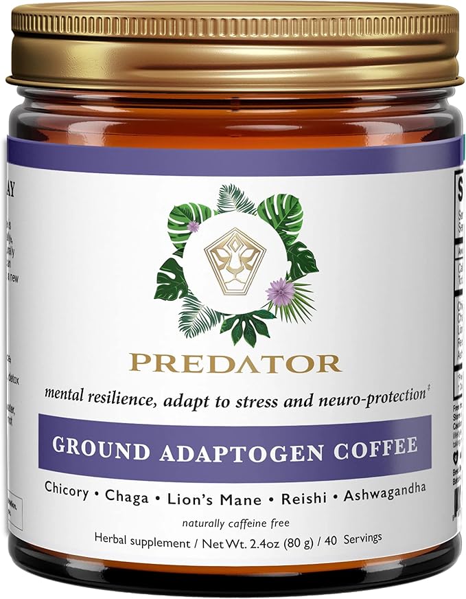 Predator Wild Adaptogen Coffee - Mushrooms and Adaptogens - Free of Caffeine