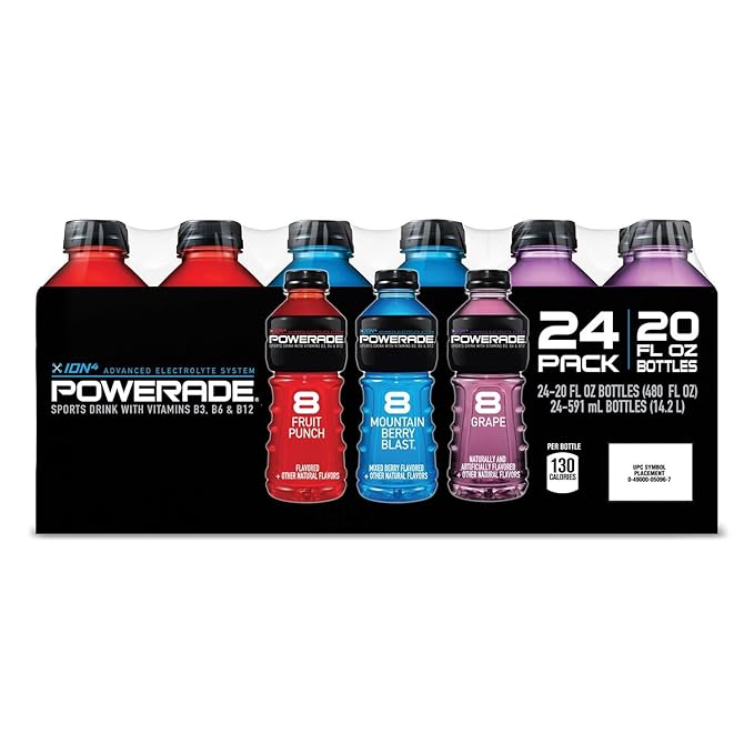 Powerade Sports Drink Variety Pack (20 oz. bottles 24 ct.) (6 Pack)