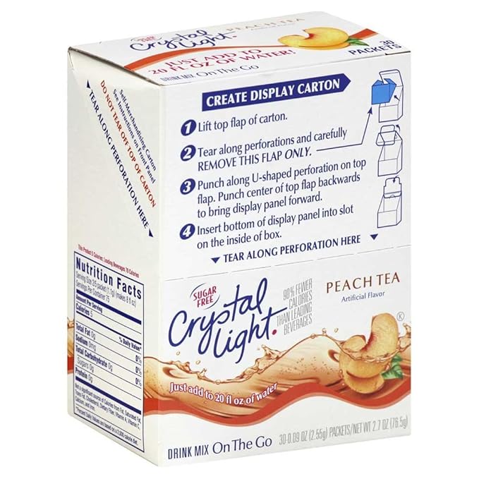 Marjack On-The-Go Mix Sticks .09oz 30/BX Peach Tea