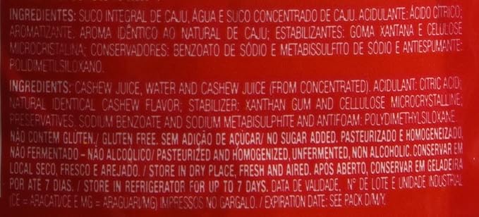 Maguary Cashew Juice Concentrate - 16.9 FL.Oz | Suco Concentrado Maguary Sabor Caju - 500ml - (PACK OF 04)