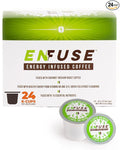 EnFuse by VitaPerk Vitamin Coffee with 15 Essential Nutrients - Gluten Free with Low Calorie Focus Coffee with Extra Caffeine Arabica Beans Medium Roast Blend  24 Pods Compatible with Keurig K-Cup Br