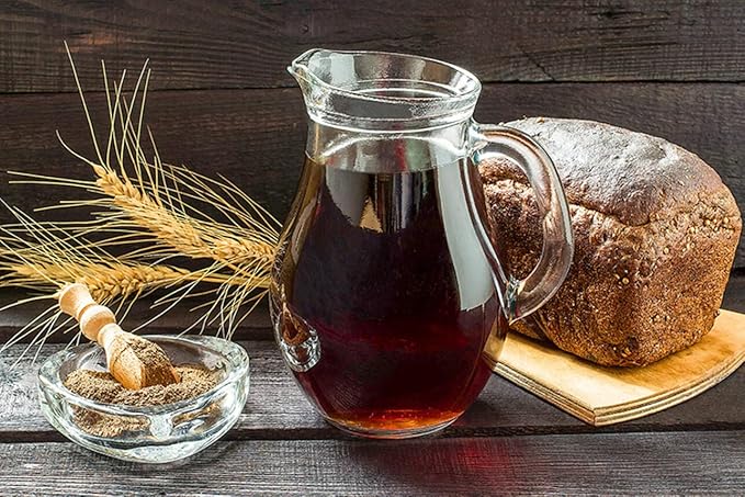 Imported Russian Rye Bread Soft Drink Kvass Yellow Barrel Trehsosnensky 0.5l / 16.91 fl oz - Pack of 12 - Zheltaya Bochka
