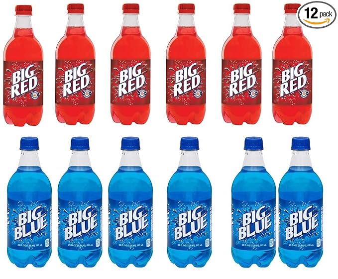 Big Red Big Blue 20 oz Variety Pack of 12