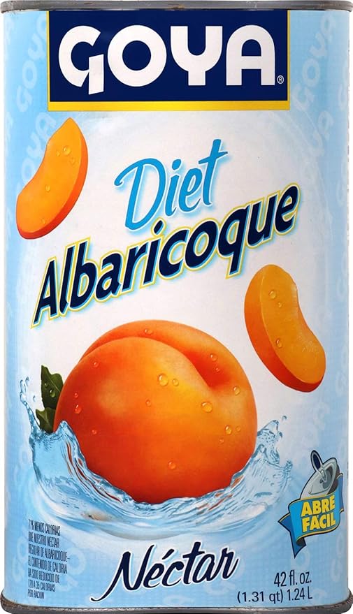 Goya Foods Diet Apricot Nectar 42 Fl Oz (Pack of 12)