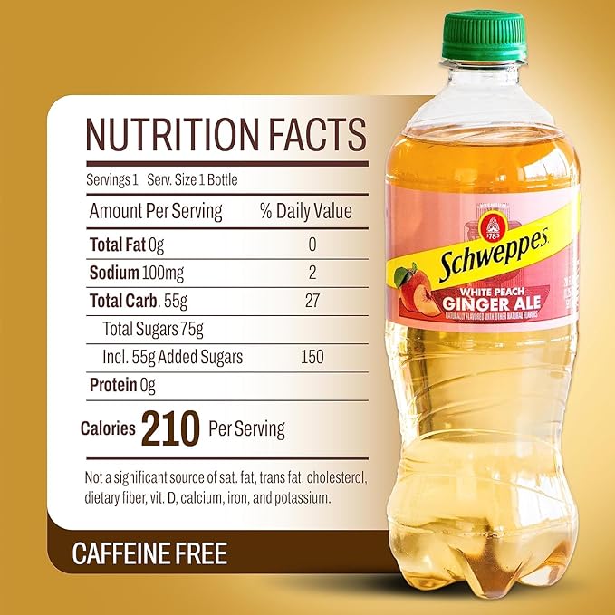 Schweppes Ginger Ale - Refreshing Crisp Delicious - 12 20oz Bottles (20oz Variety)